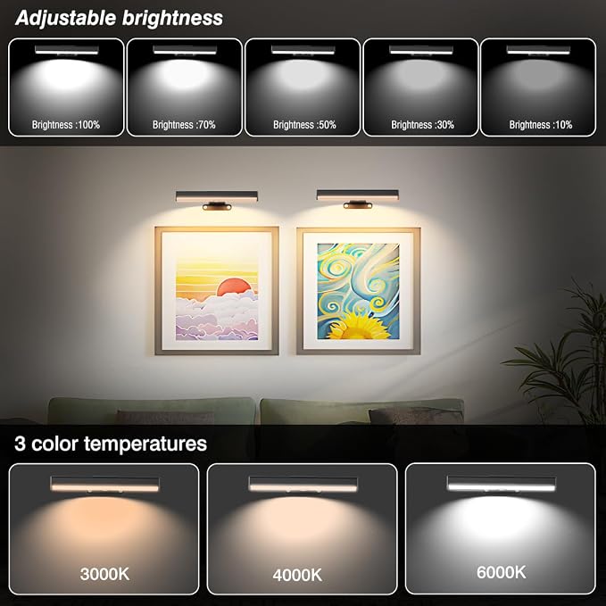 4Pack Wireless Picture Light - Image 2