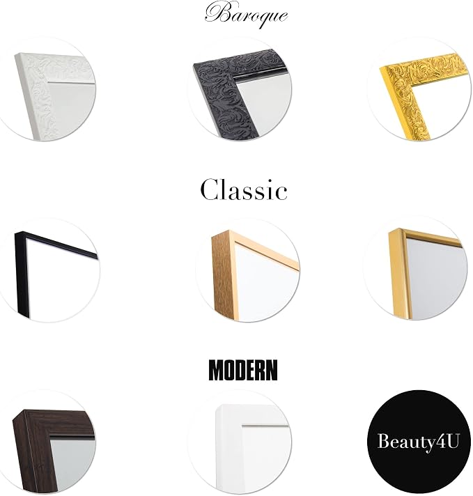 Beauty4U Full Length Mirror Wall Mirror Full Body Dressing Mirror Wall Mounted - Image 7