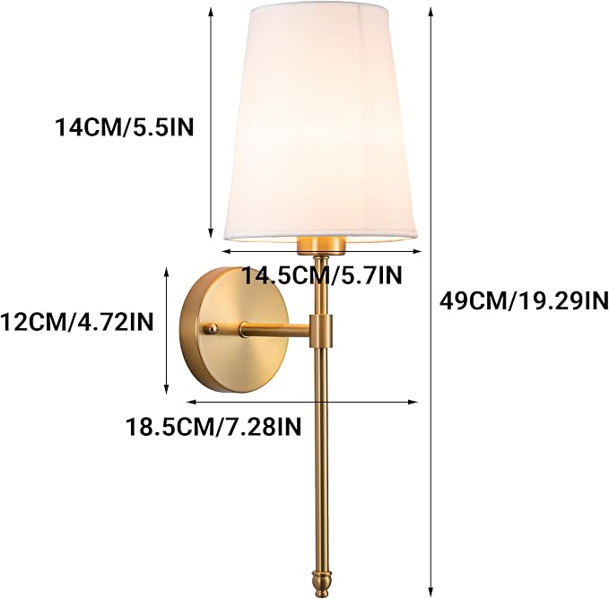 YHCDLAMP Battery Operated Wall Sconces Set of 2, Rechargeable Wireless Wall - Image 7