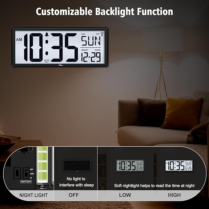 WallarGe 14.5'' Atomic Clock - Image 3