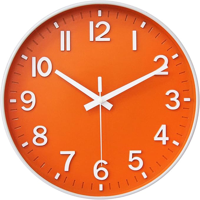 HZDHCLH Wall Clocks Battery Operated, 12 inch Silent Non Ticking Modern Wall by HZDHCLH