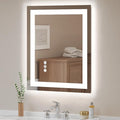 USHOWER LED Bathroom Mirror 24x36 Inch Tempered Glass by USHOWER