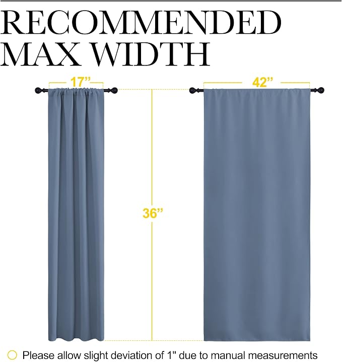 NICETOWN RV Blackout Curtains for Camper Windows, Short Blackout Curtains & - Image 7