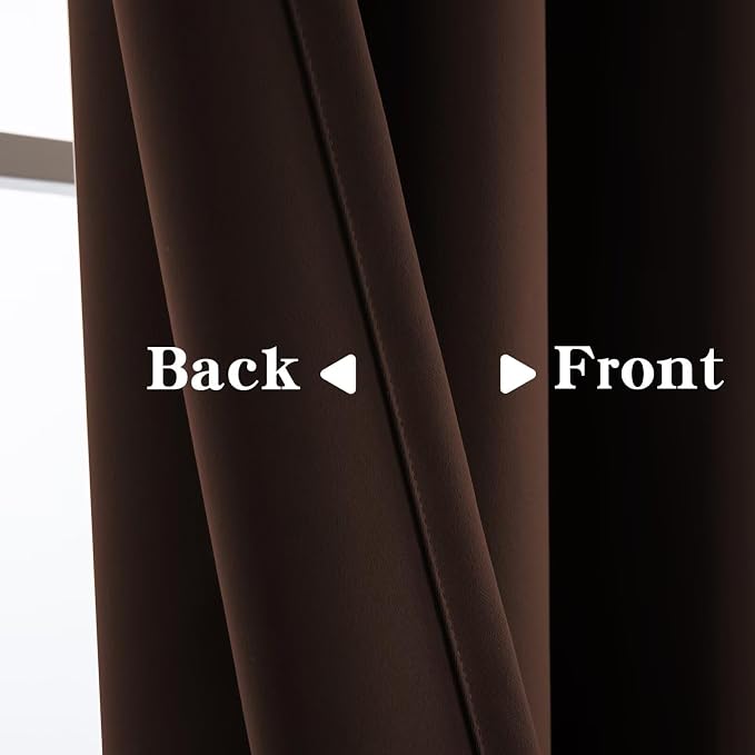 IGEMAEVE Blackout Curtains 96 Inch Length 2 Panels Set, Rod Pocket Energy - Image 4