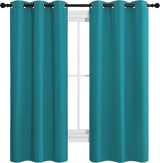 NICETOWN Room Darkening Curtains 68 inch Length 2 Panels, Thermal Insulated - Image 2