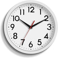 DAXSMY Wall Clock Small Analog 8 Inch Silent Non Ticking Battery Operated by DAXSMY