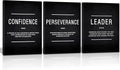 KAWAHONE Motivation Wall Poster Framed, Inspirational Leader Confidence by KAWAHONE