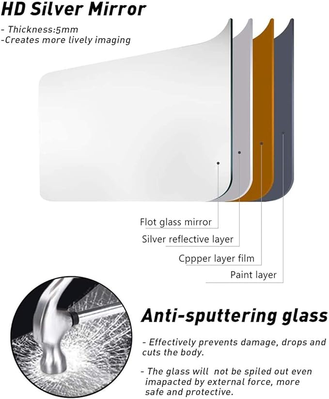 Floor Full Length Mirror, Large Window Pane Body Mirrors, No Stand - Image 7