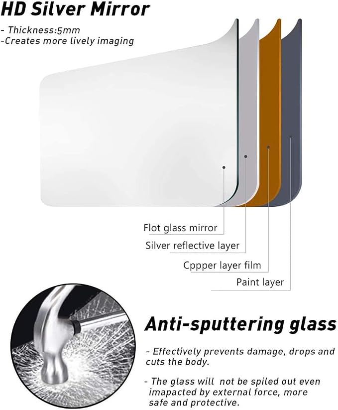 Full Length Mirror, Wall Mirrors Freestanding - Image 7