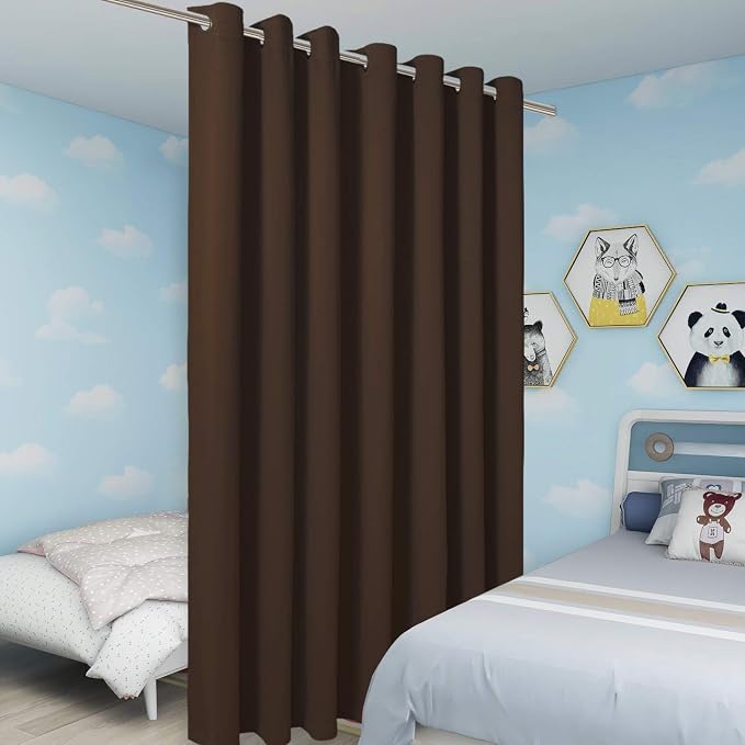 BONZER Extra Wide Room Divider Curtain Screen Partitions Total Privacy Wall - Image 4