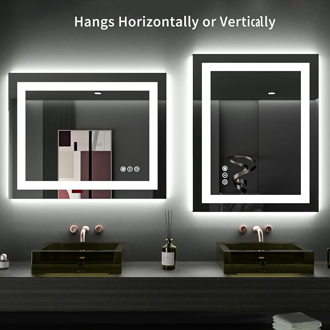 LOAAO 24"X30" LED Bathroom Mirror - Image 8
