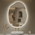 LOVESPEJO Irregular Backlit Mirror Bathroom 24x32 Inch, Asymmetrical LED by LOVESPEJO
