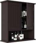 Smuxee Brown Bathroom Cabinet Wall Mounted, Small Medicine Cabinet by Smuxee