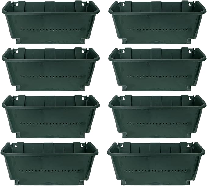 Self-Watering Wall Mounted Planter Set, Indoor and Outdoor Vertical Planter by Unknown