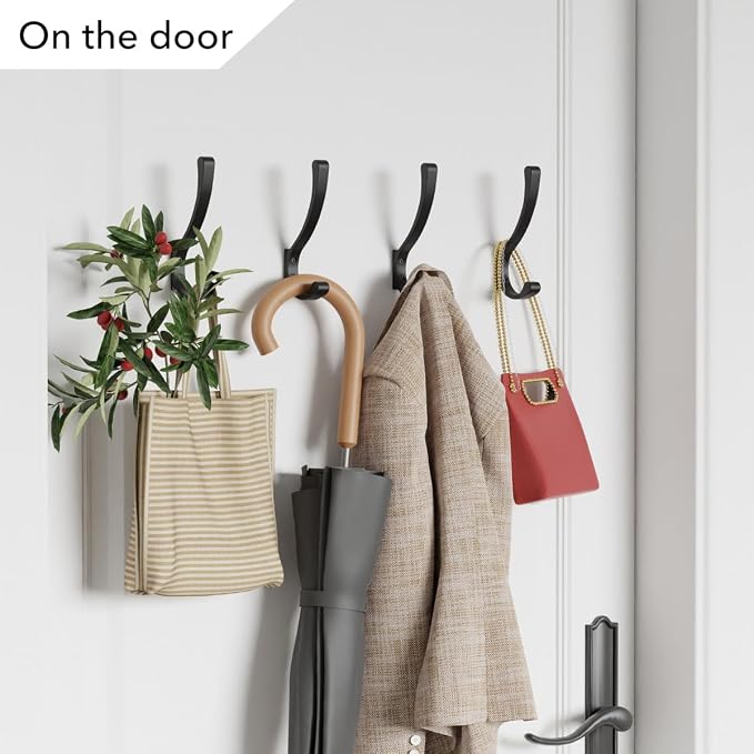 saffruff Wall Mount Coat Hooks, Heavy Duty Metal Hooks - Image 4