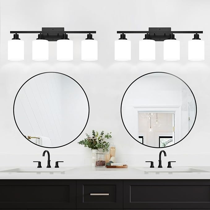 MOKATNG 4-Light Bathroom Light Fixtures, Vanity Light - Image 8