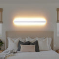 KELUOLY Modern Plug in Wall Lights, 31.4 inch Frosted White LED Long Wall Sconce by KELUOLY