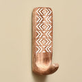 IndianShelf 10 LB- 6 Pieces Decorative Wood Adhesive Wall Hooks–Boho Peel and by IndianShelf