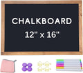KOOLDE Magnetic Chalkboard 12'' x 16'' Hanging Framed Wall Chalkboard, Wood by KOOLDE