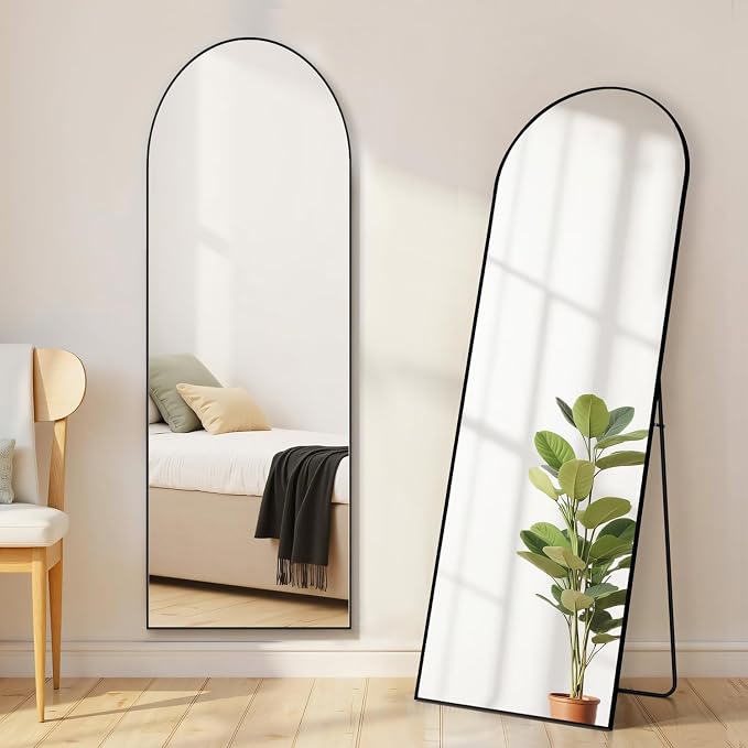 Arched Mirror Full Length, Upgraded 16"x59" Body Wall Mirrors by Aidoly