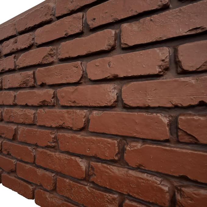 EverStone Aged Brick Faux Brick Panel, 46 7/8"W x 27"H x 1 1/4"D - Image 7