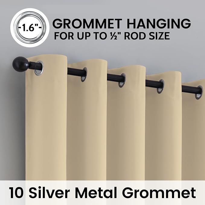 SimpleHome 100% Blackout Curtains - Image 5