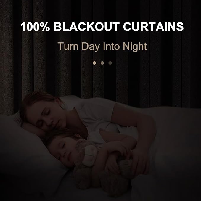 100% Blackout Shield 100% Polyester Blackout Curtains - Image 2
