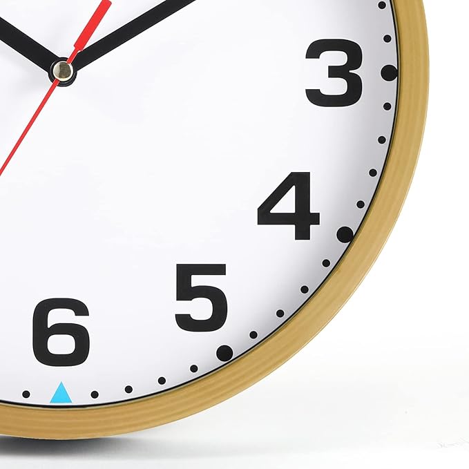 SIN&MI Wall Clock 9 Inch Battery Operated Silent Non-Ticking Wall Clock Modern - Image 2