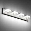 Ralbay Brushed Nickel Bathroom Vanity Lights 30inch Metal Acrylic LED Modern by RalbayLighting