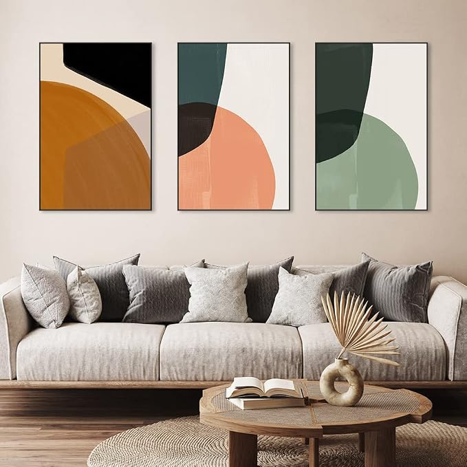 MPLONG Wall Art, Frame Canvas Wall Art Set, Striking Modern Minimalism - Image 2