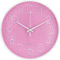 Wall Clock Non-Ticking Silent Modern Simple Style Round Decor Clock by BAKBRAND
