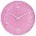 Wall Clock 10 Inch Non-Ticking Silent Modern Simple Style Round Decor Clock by BAKBRAND