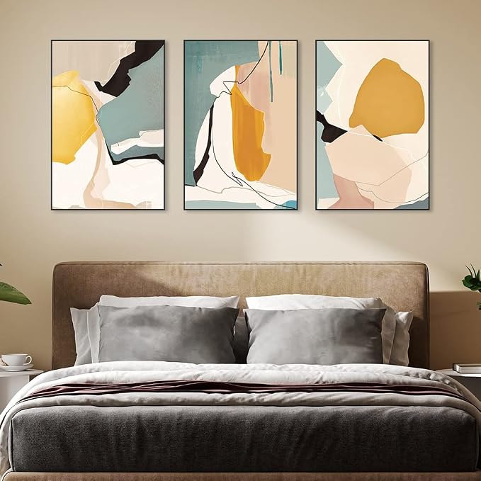 MPLONG Wall Art, Frame Canvas Wall Art Set, Striking Modern Minimalism - Image 2