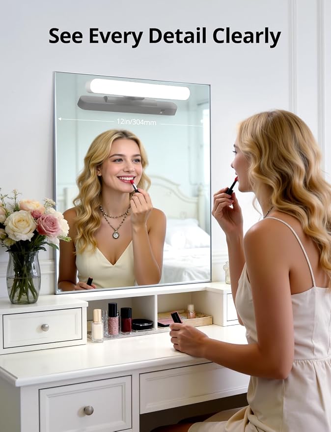 Combuh Rechargeable Makeup Light Bar LED Stick on Vanity Lighting - Image 3