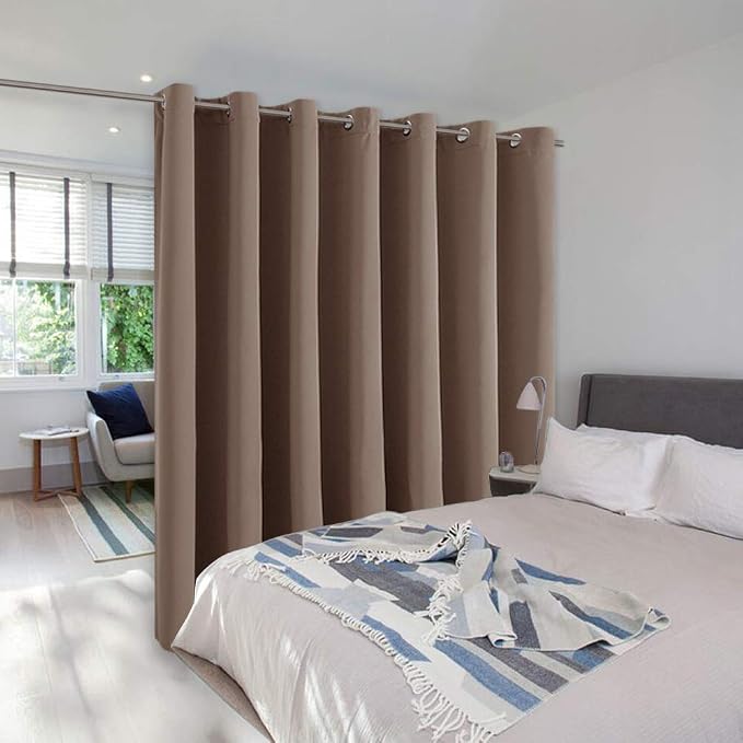 NICETOWN Wall Dividers for Rooms, Large Room Divider Curtain Screen Partition by NICETOWN