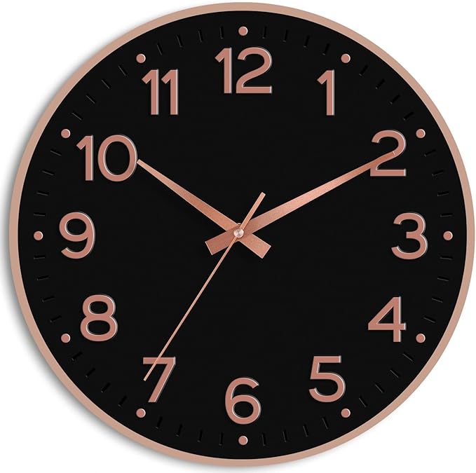 Roymnie Wall Clock 12 Inch Silent Wall Clocks Battery Operated-Modern Non by Unknown
