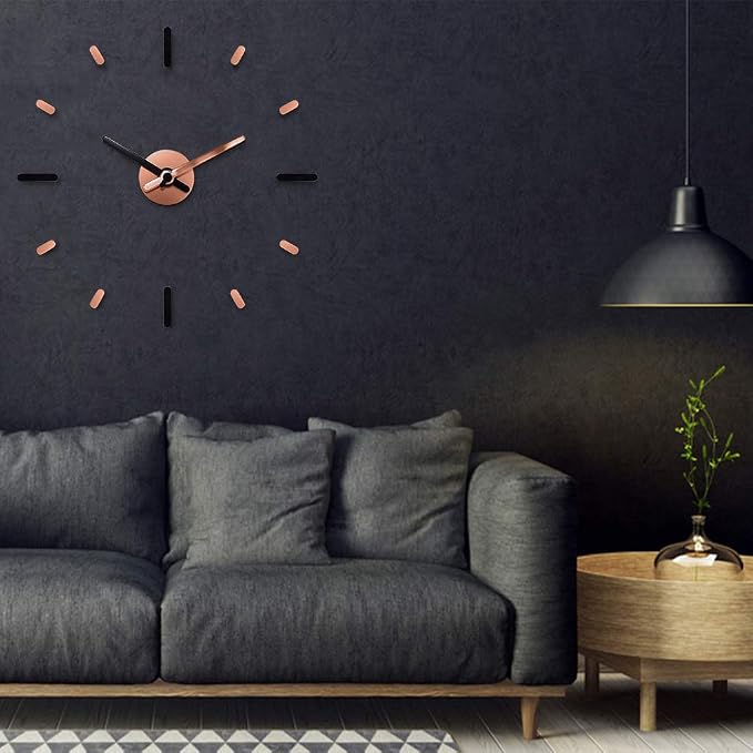 Presentime & Co Large Frameless DIY Wall Clock - Image 4