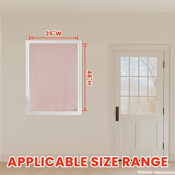 AJAZZ self Adhesive Portable 100% Blackout Curtains Simple and Easy to - Image 5