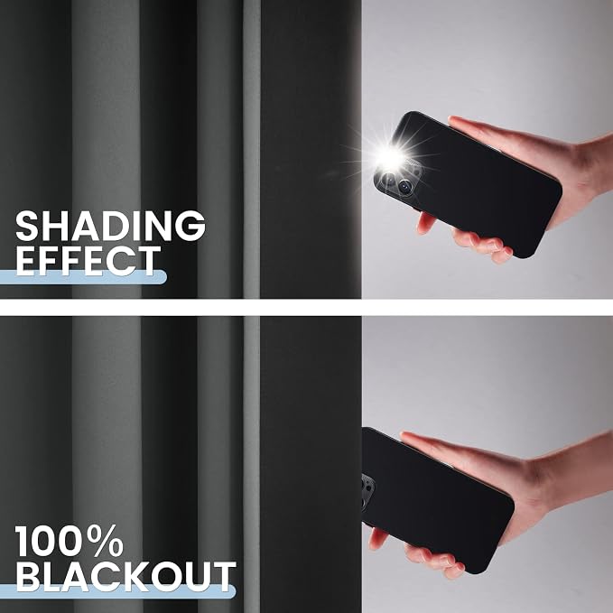 SimpleHome 100% Blackout Curtains - Image 3