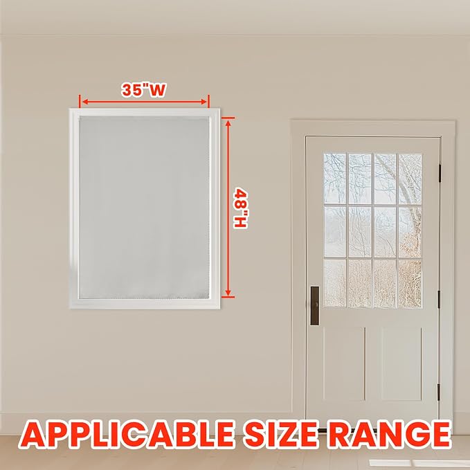 AJAZZ self Adhesive Portable 100% Blackout Curtains Simple and Easy to - Image 6