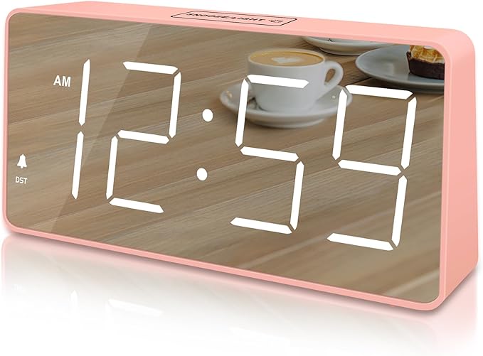 Peakeep Digital Clock, Alarm Clock Battery Backup Powered by PEAKEEP