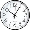 Tosnail 12 Inch Large Non Ticking Wall Clock, Round Silent Battery Operated by Tosnail