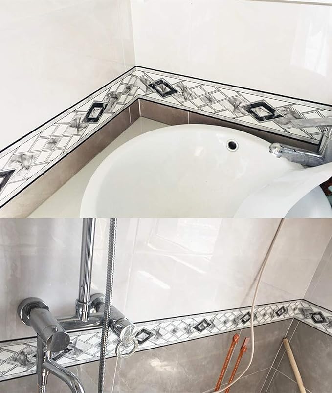 UPREDO 3D Decorative Floral Molding Waterproof Wallpaper Border Peel and Stick - Image 5