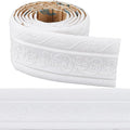 CRASPIRE 88 x 3.35 Inch White Crown Molding Peel and Stick Self Adhesive by CRASPIRE