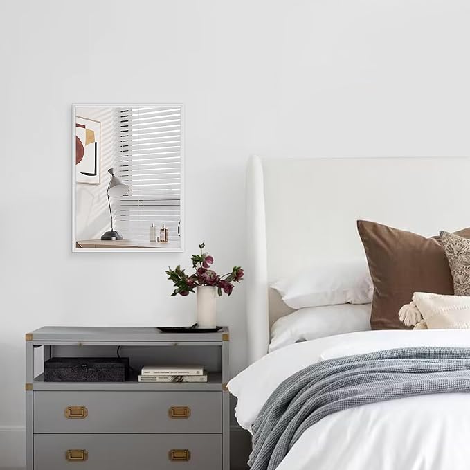 AAZZKANG Wall Mirror Large Rectangular White Mirrors - Image 7