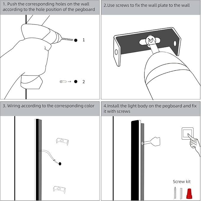 KELUOLY Modern Plug in Long Wall Sconce, 20W Warm White 3000K Acrylic Indoor - Image 7
