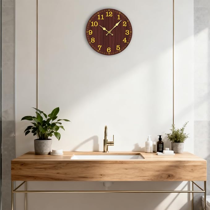 Wall Clock, Modern Wall Clocks Battery Operated, Silent Non Ticking Clock - Image 8