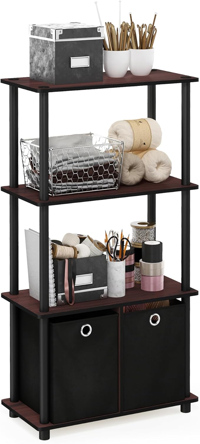 Furinno GO GREEN Storage Shelf Set of 2, 4-Tier Storage Rack - Image 4