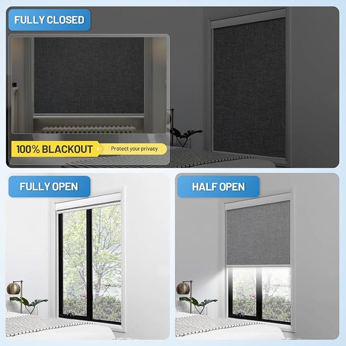 Motorized Blinds with Remote, Cordless Smart Blinds with Valance Cover - Image 6