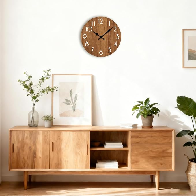 Wall Clock, Modern Wall Clocks Battery Operated, Silent Non Ticking Clock - Image 8